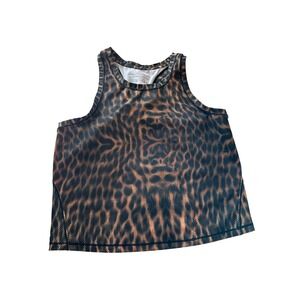 Yogalicious Lux Leopard Print Athleisure Tank Top Women's Medium